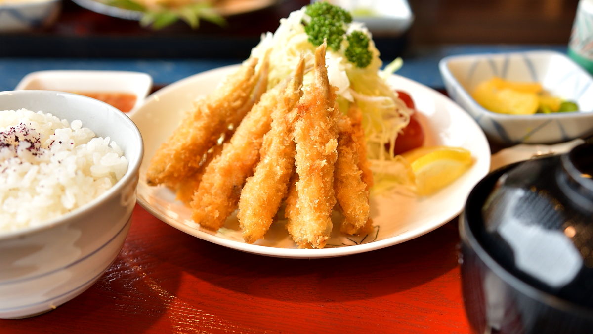 ワカサギ定食